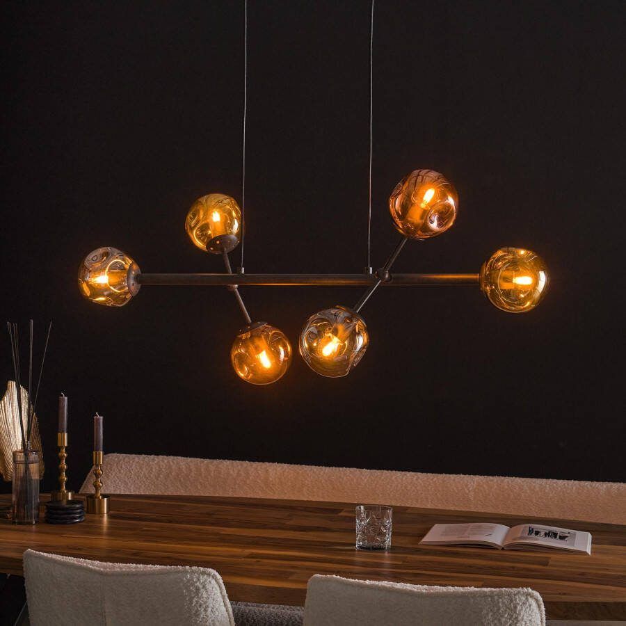 BelaLuz Hanglamp Miro 6-lichts charcoal