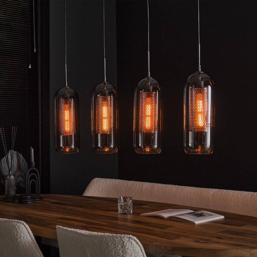 BelaLuz Hanglamp Mistral 4-lichts smoke