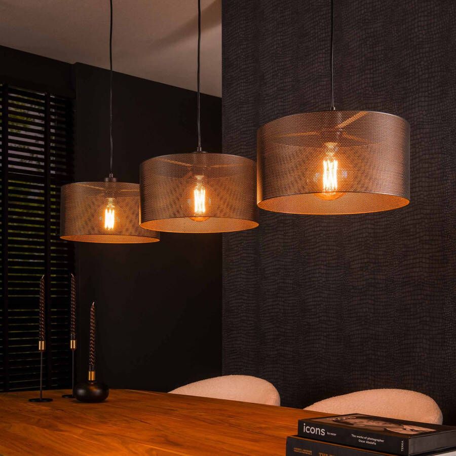 BelaLuz Hanglamp Mite 3-lichts charcoal