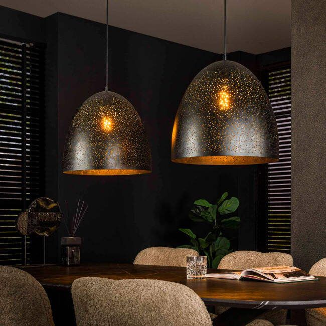 BelaLuz Hanglamp Monte 2-lichts charcoal