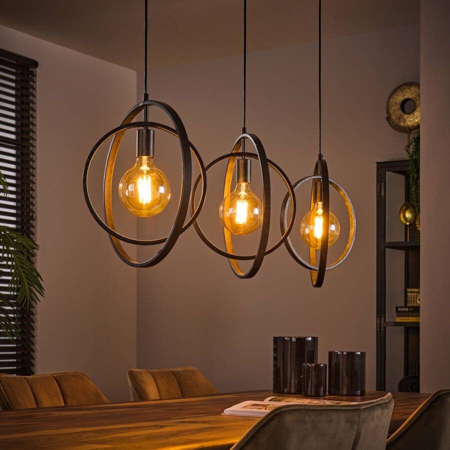 BelaLuz Hanglamp Ozon 3-lichts Charcoal