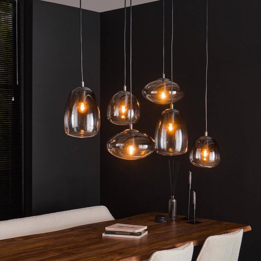 BelaLuz Hanglamp Prismo 6-lichts