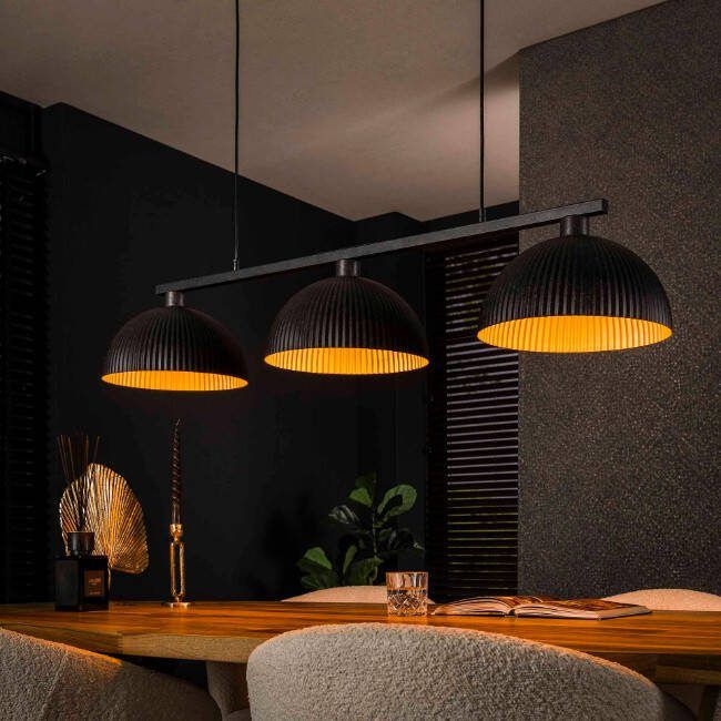 BelaLuz Hanglamp Strice 3-lichts charcoal