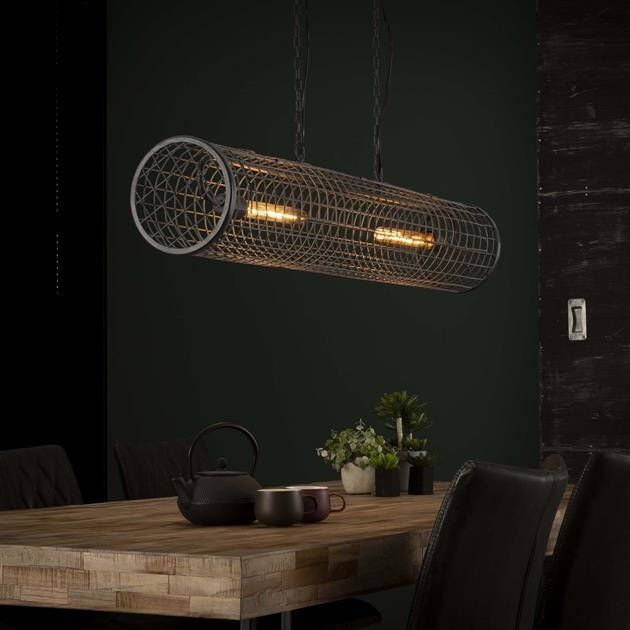 BelaLuz Hanglamp Sydo 2-lichts Grijs