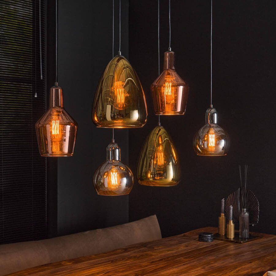 BelaLuz Hanglamp Trio 6-lichts charcoal