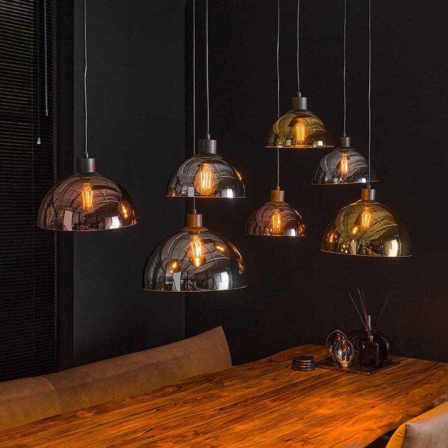 BelaLuz Hanglamp Trio Disc 7-lichts charcoal