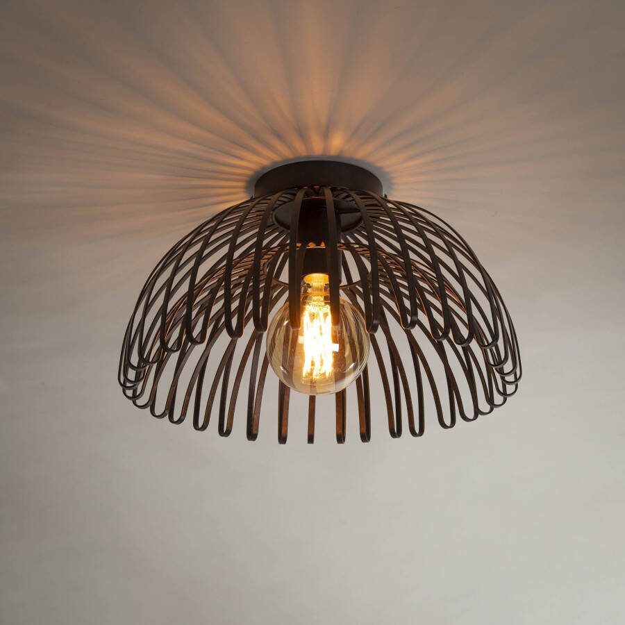 BelaLuz Plafondlamp Bow 1-lichts charcoal