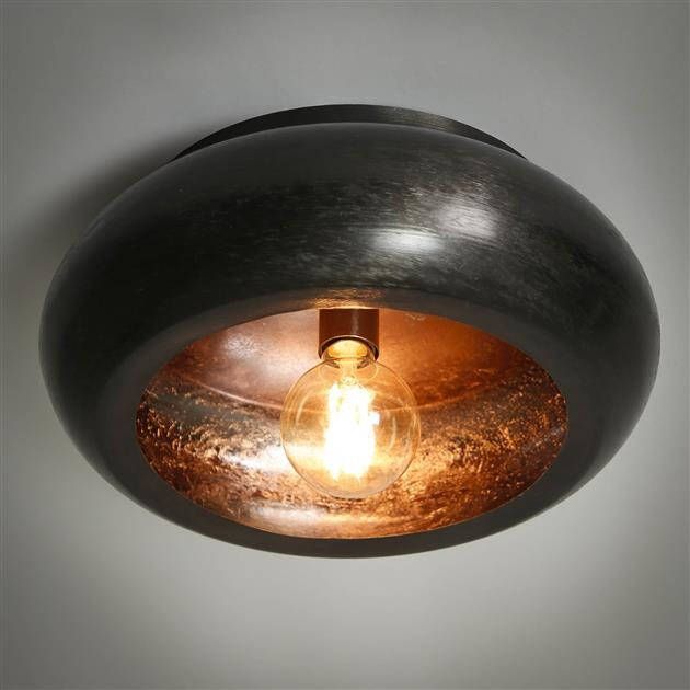 BelaLuz Plafondlamp Zenzi zwart nikkelØ 42 cm