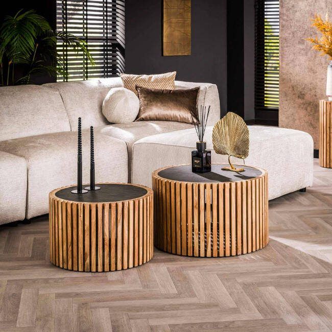 BelaLuz Salontafel Medan rond 2-set