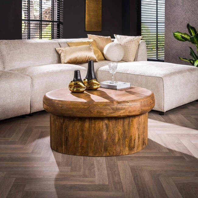 BelaLuz Salontafel Slick 90 cm mangohout