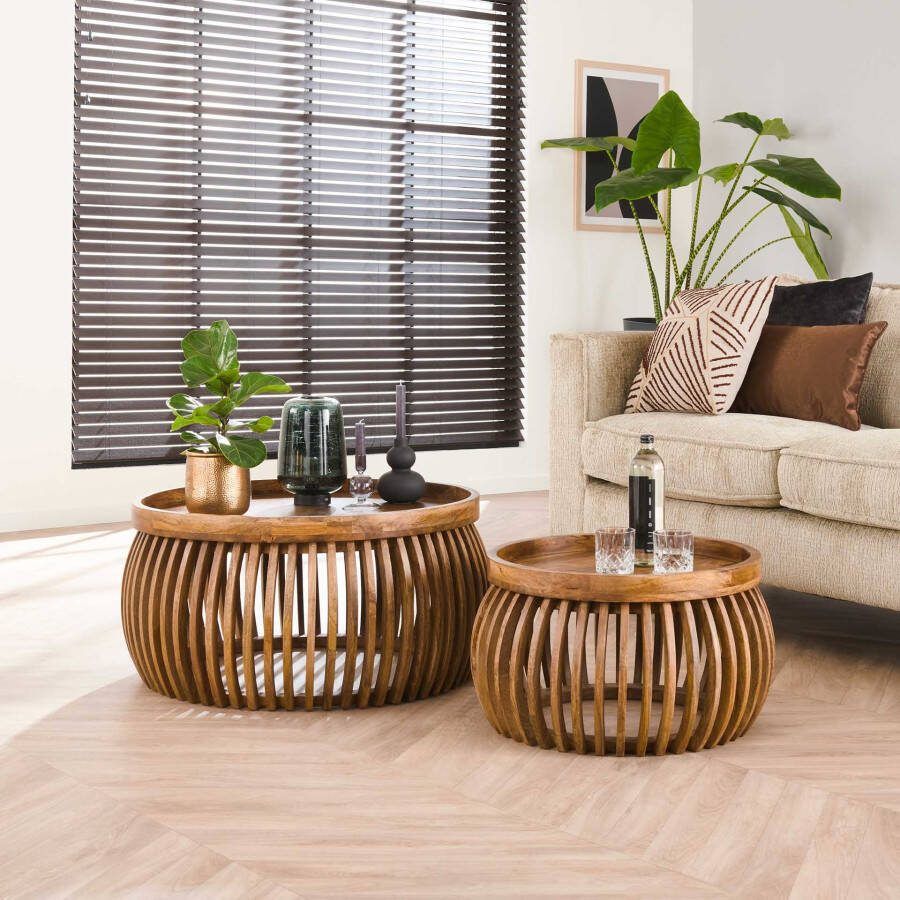 BelaLuz Salontafel Ubud 2-set rond