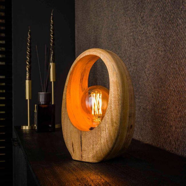 BelaLuz Tafellamp Legno 1-lichts