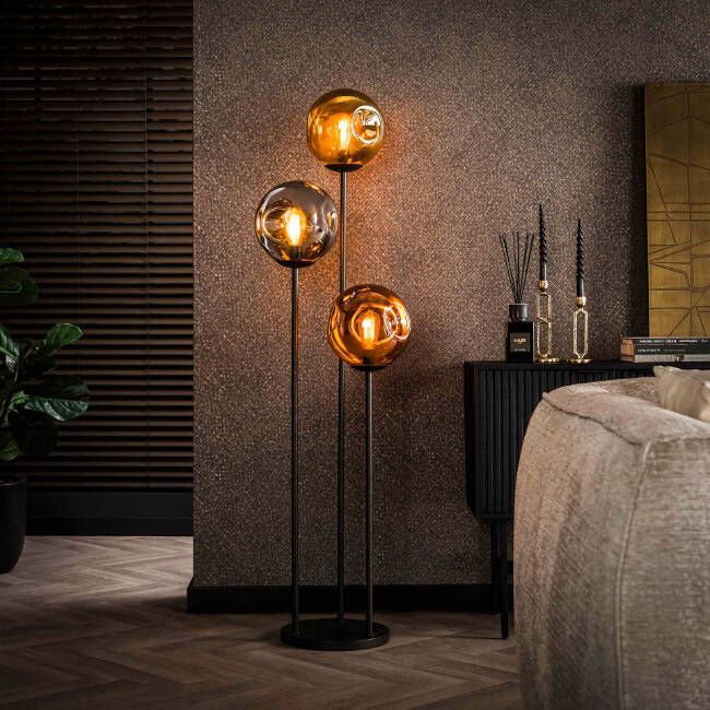 BelaLuz Vloerlamp Miro 3-lichtsØ25 cm