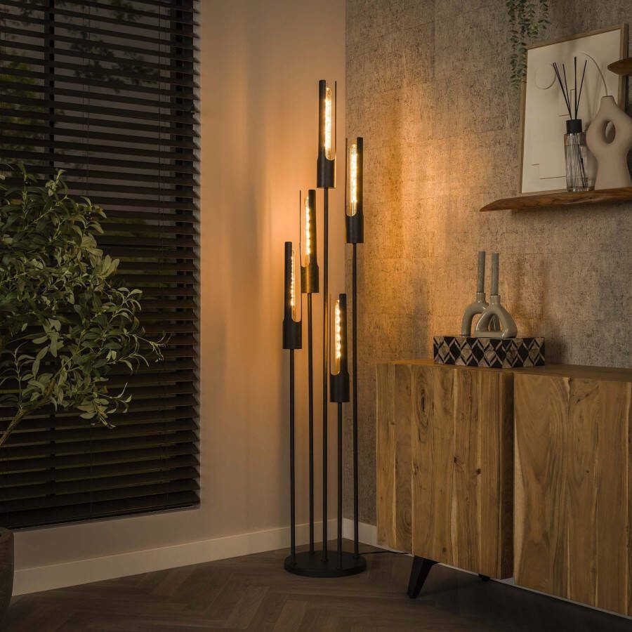 BelaLuz Vloerlamp Titan 5-lichts Charcoal
