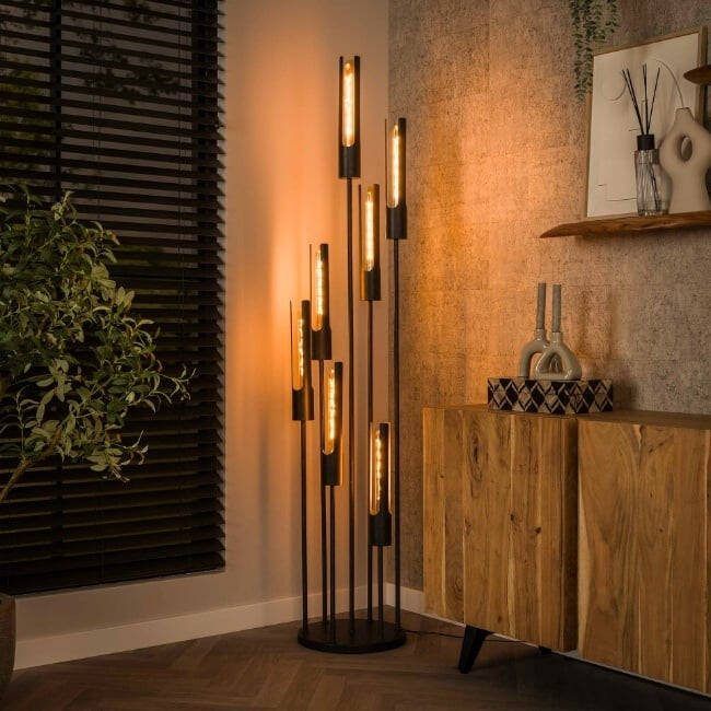 BelaLuz Vloerlamp Titan 7-lichts Charcoal