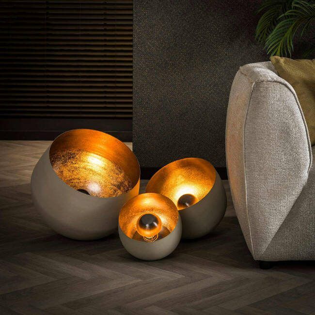 BelaLuz Vloerlampen Appa 3-set natural grey