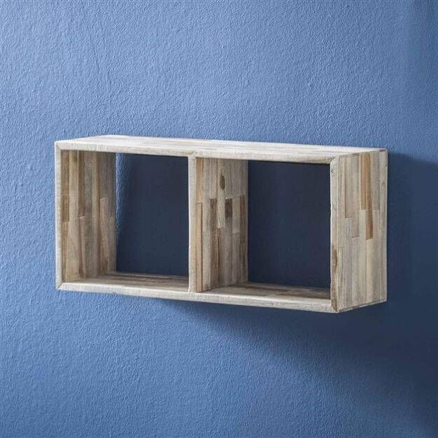 BelaLuz Wandplank Austin 65 cm teakhout verweerd