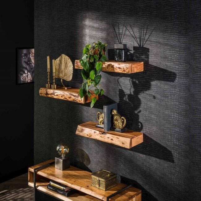 BelaLuz Wandplank Gaia 3-set met lades