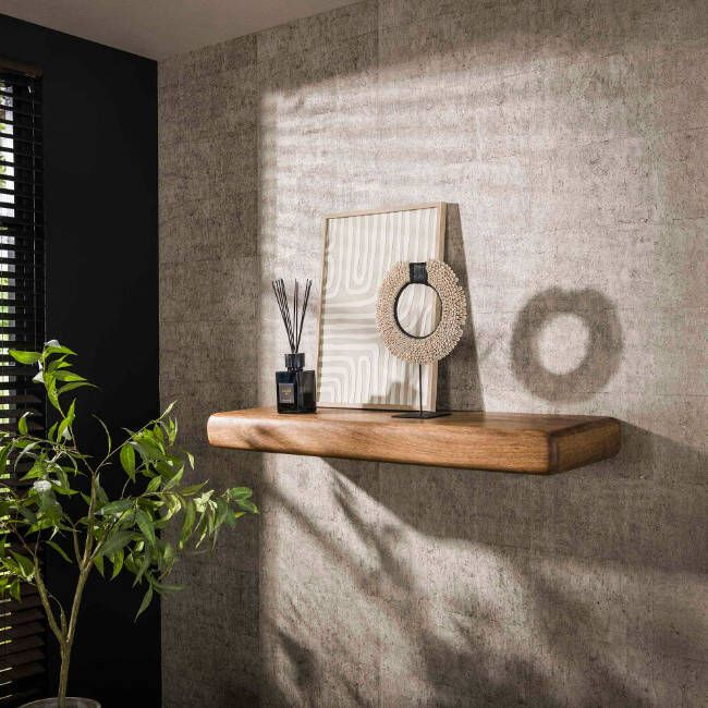 BelaLuz Wandplank Slick 118 cm mangohout