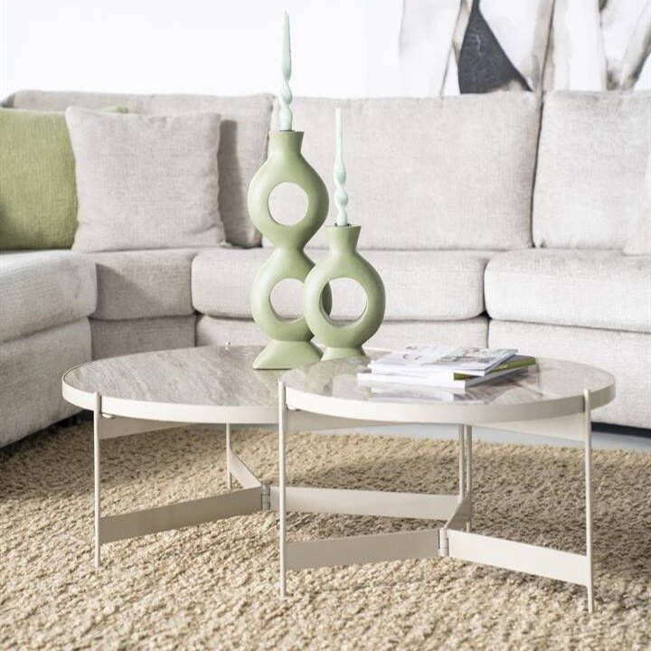 By Boo Salontafel Sib 2-set marmer