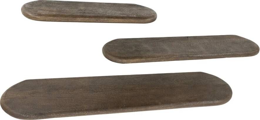 By Boo Wandplank Tre 3-set bruin