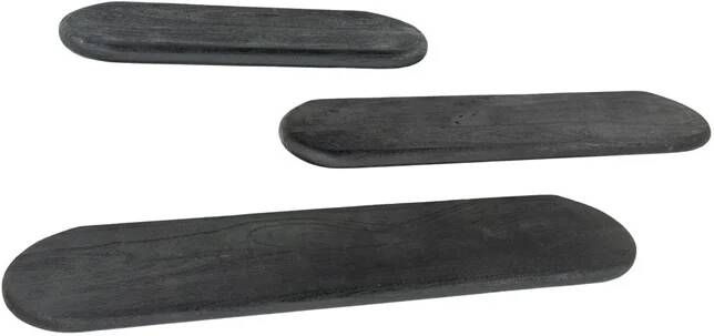 By Boo Wandplank Tre 3-set zwart