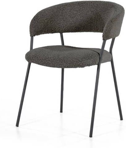 Eleonora Eetkamerstoel Luka antraciet polyester