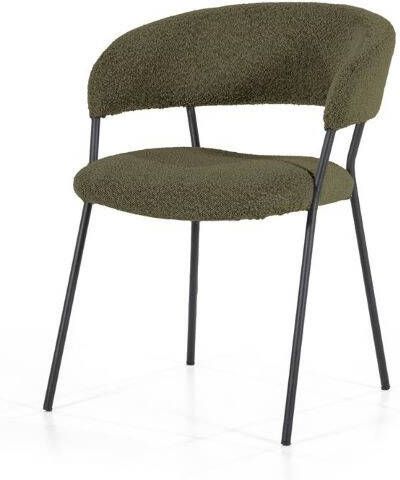 Eleonora Eetkamerstoel Luka groen polyester