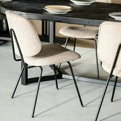 Eleonora | Stoel Lynn beige fletcher | Zitmeubels eetkamer | Eetkamerstoel - Foto 2