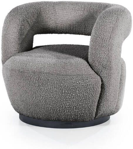 Eleonora Fauteuil Sharon boucle grijs