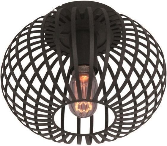 Freelight Plafondlamp Aglio Mat Zwart 25cm E27