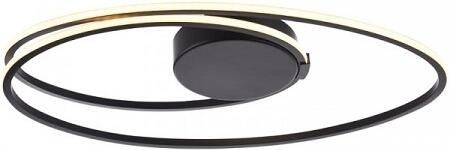 Freelight Plafondlamp Ophelia Oval Led Mat Zwart 48cm - Foto 2