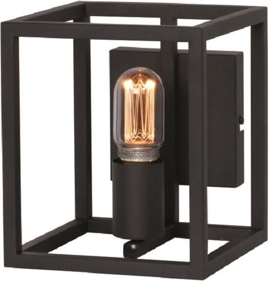 Freelight Wandlamp Novanta B 18 cm H 21 cm Zwart