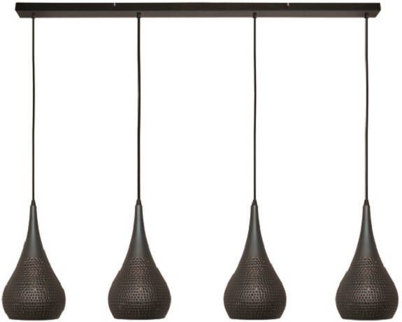 Freelight Hanglamp Bruciato Vintage Black Brown 120cm