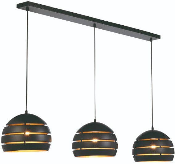 Freelight Hanglamp Djarin 3-lichts zwart