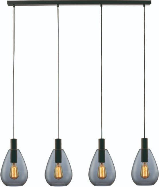 Freelight Hanglamp Dorato 4-lichts smoke