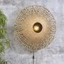 GOOD&MOJO Wandlamp KALIMANTAN Naturel Zwart Bamboe Large (87x20cm) Met Gouden LEDlamp - Thumbnail 3