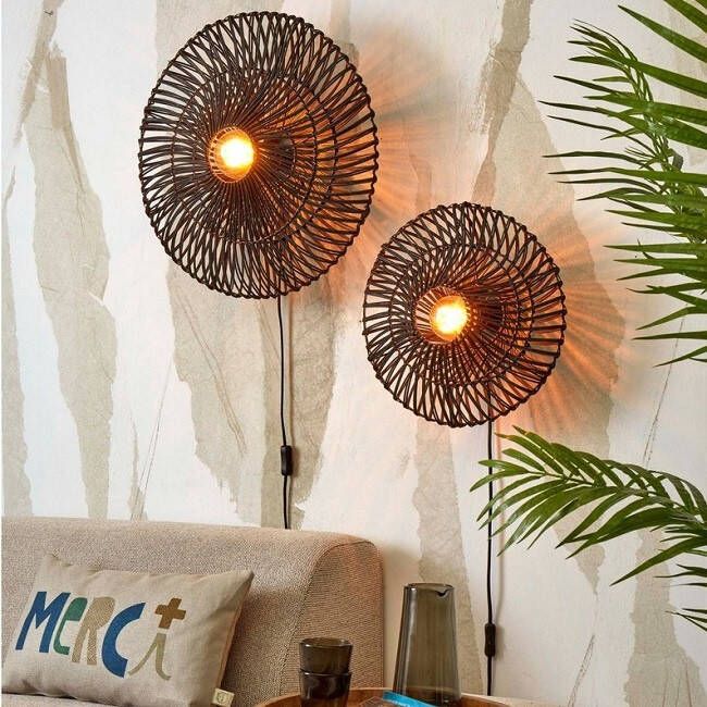 GOOD&MOJO Wandlamp ZanzibarØ40 cm zwart