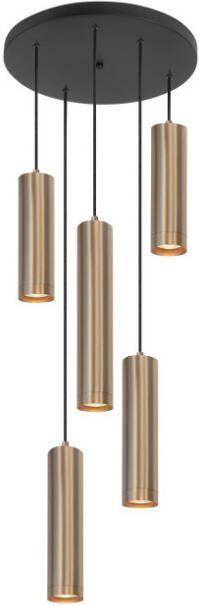 Highlight Hanglamp Perugia 5 lichts goud