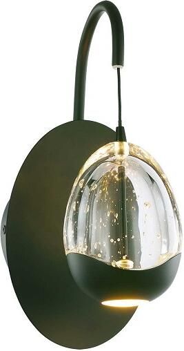 Highlight Wandlamp Clear Egg 1 Lichts Helder-zwart