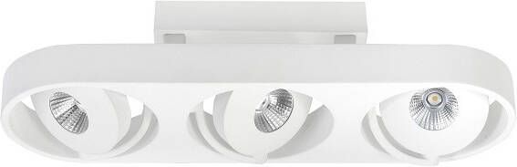 Highlight Opbouwspot Futuro 3-lichts mat wit