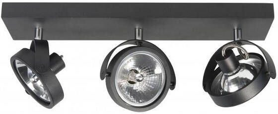 Highlight Spot Malta Mat Zwart Led 3Lichts