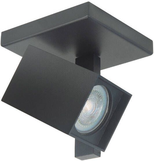 Highlight Opbouwspot Oslo 1-lichts zwart
