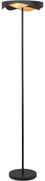 Highlight Vloerlamp Ascoli zwart goud met dimmer
