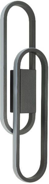 Highlight Wandlamp Anello 1 lichts zwart 50 cm