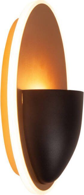 Highlight Wandlamp Pisa 1 lichts zwart goud