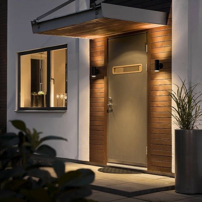 Konst Smide Konstsmide Modena Wandspot twin 17cm 230V GU10 matzwart