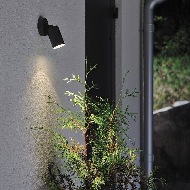 Konstsmide Wandlamp zwart verstelbaar Modena met GU10 fitting 7598-750