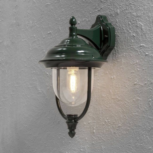 Konstsmide Buiten wandlamp Parma neerwaarts groen 46 cm
