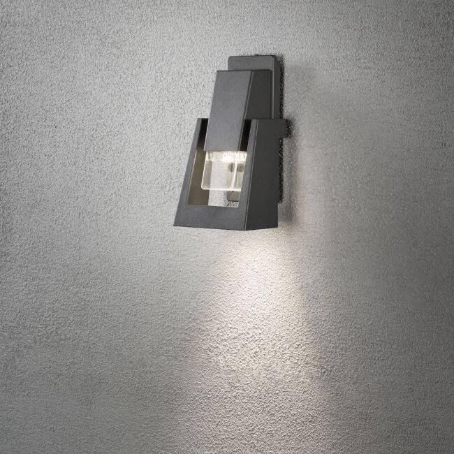 Konstsmide Buiten wandlamp Potenza 1-lichts grijs